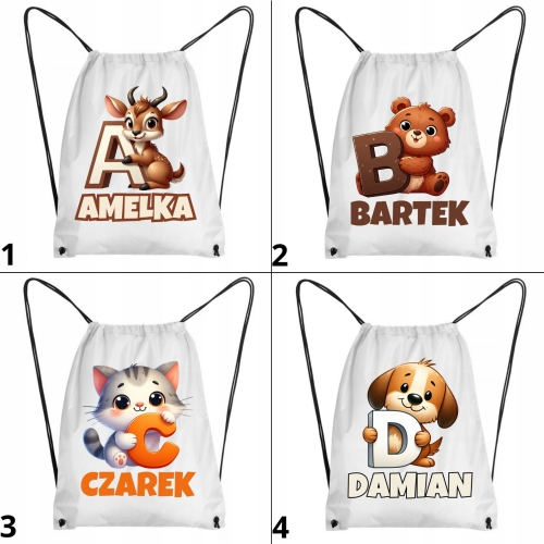 WOREK-NA-BUTY-LACZKI-DZIEN-DZIECKA-PREZENT-TWOJE-IMIE-ZWIERZETA-A-Z-42x34-EAN-GTIN-5060244893870.jpeg