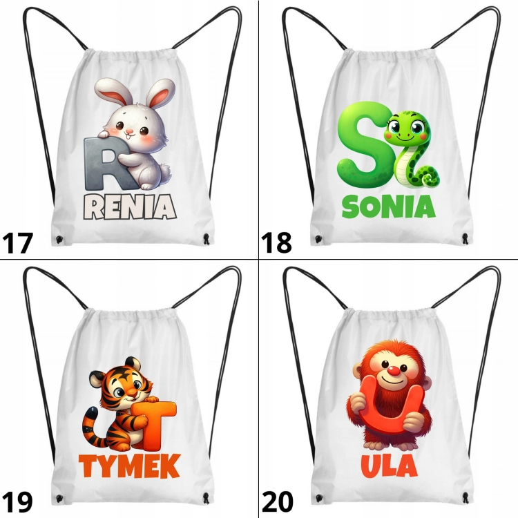 WOREK-NA-BUTY-LACZKI-DZIEN-DZIECKA-PREZENT-TWOJE-IMIE-ZWIERZETA-A-Z-42x34-Plec-chlopcy-dziewczynki-unisex.jpeg